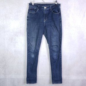 Levi's Women's 29 W 30 Ins Skinny Leg Mid Rise Stretch Denim Jeans Medium Wash